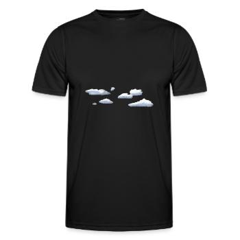 Clouds - Men's Functional T-Shirt - black - Front - AI Model Male 178 dark (178cm)