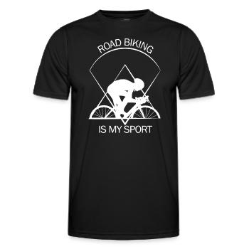 Racer - Men's Functional T-Shirt - black - Front - AI Model Male 178 dark (178cm)
