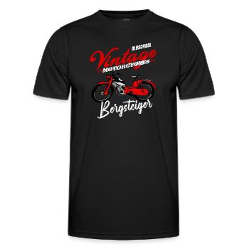 Zündapp Bergsteiger MD 25 Mofa Kult - Männer Funktions-T-Shirt - Schwarz - Vorne - AI Model Male 178 dark (178cm)