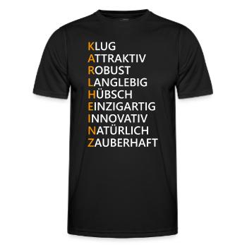 Karl-Heinz Name Geschenk - Männer Funktions-T-Shirt - Schwarz - Vorne - AI Model Male 178 dark (178cm)