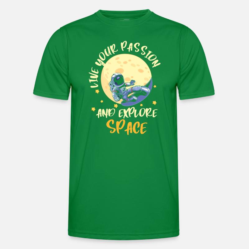 Navette spatiale Weightless Star Planet T-shirt sport Homme