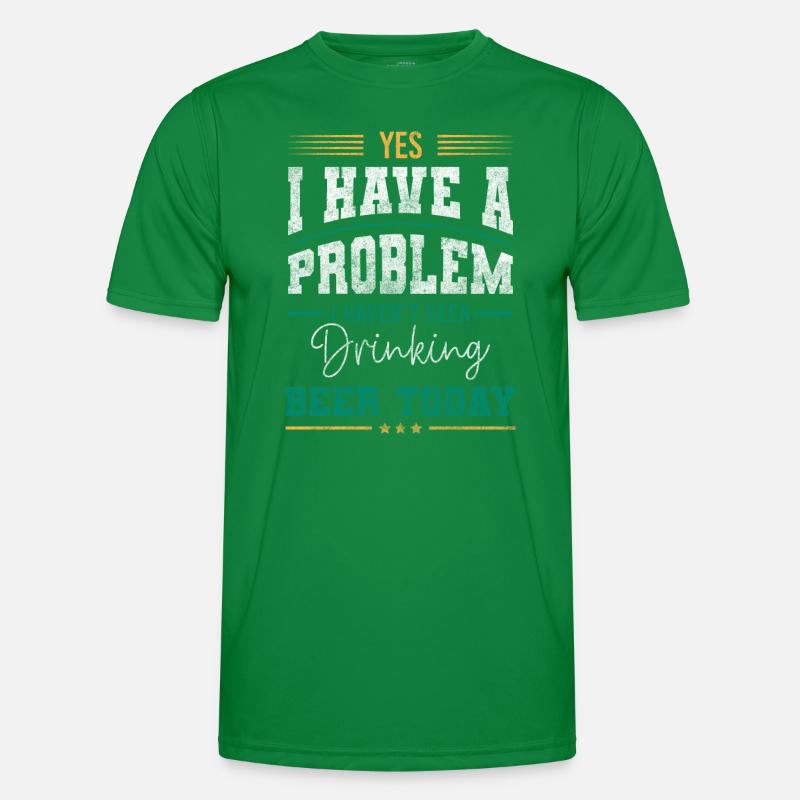 Probleme Spaß Spruch Cool Männer Funktions-T-Shirt