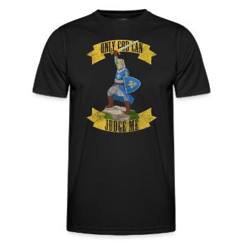 Chevalier Dragon Armure Guerrier - T-shirt sport Homme - noir - Devant - AI Model Male 178 dark (178cm)