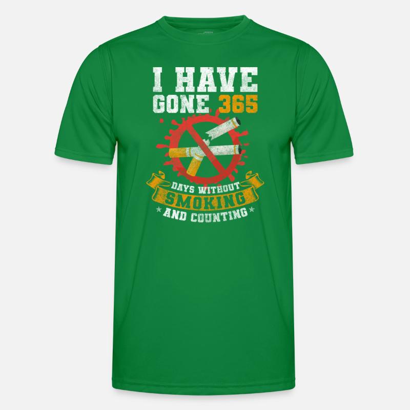 Nichtraucher Kippe Glimmstengel Männer Funktions-T-Shirt