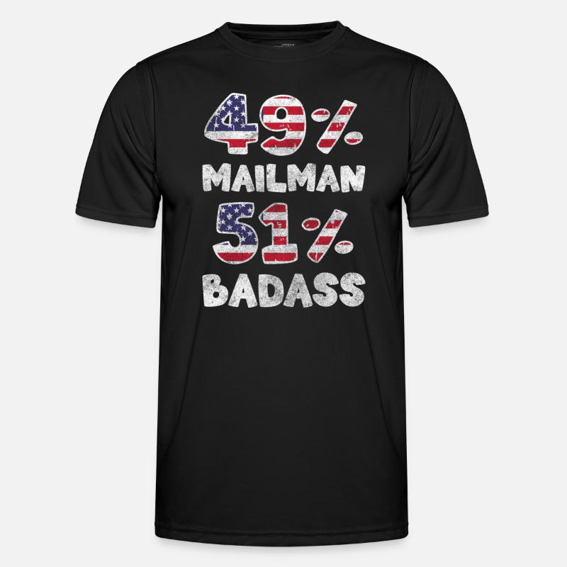 Post Courier Letter Carrier - Men's Functional T-Shirt - black