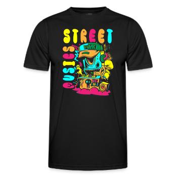 Urban Sprayer Streetwear Streetstyle - Männer Funktions-T-Shirt - Schwarz - Vorne - AI Model Male 178 dark (178cm)