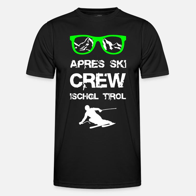 Apres Ski Crew Ischgl - Männer Funktions-T-Shirt - Schwarz
