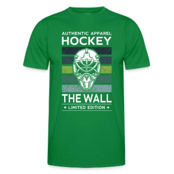 Hockey the Wall - Männer Funktions-T-Shirt - Kelly Green - Vorne - AI Model Male 178 dark (178cm)