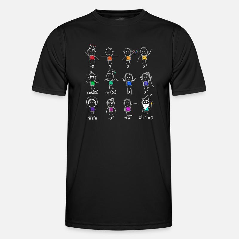 Dancing mathematicans - Men's Functional T-Shirt - black