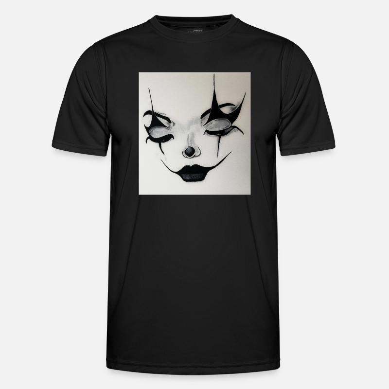 harlekin - Funktions-T-shirt herr - svart