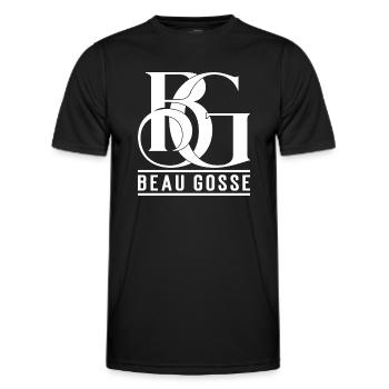 Beau gosse - T-shirt sport Homme - noir - Devant - AI Model Male 178 dark (178cm)