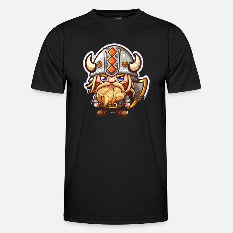 Knut, der Unbezwingbare: Cartoon-Wikinger Knut Männer Funktions-T-Shirt