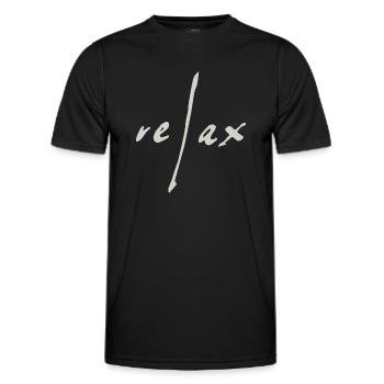 Relax - Men's Functional T-Shirt - black - Front - AI Model Male 178 dark (178cm)