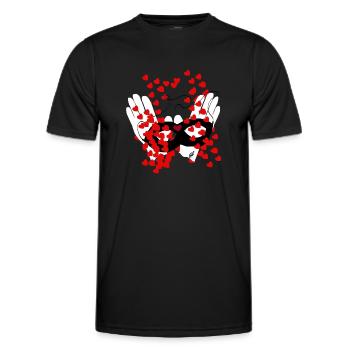 LIKES THIEF - Men's Functional T-Shirt - black - Front - AI Model Male 178 dark (178cm)