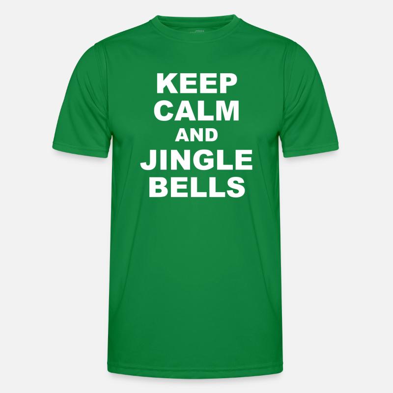 Keep Calm and Jingle bells Männer Funktions-T-Shirt
