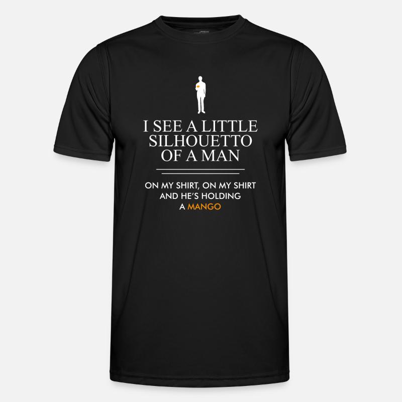 Silhouette Mango Quote - Men's Functional T-Shirt - black