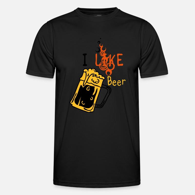 Ich mag Bier 5 - Männer Funktions-T-Shirt - Schwarz