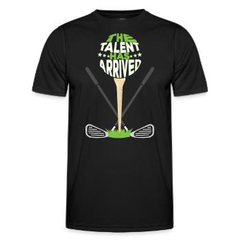 Das Talent ist da - Männer Funktions-T-Shirt - Schwarz - Vorne - AI Model Male 178 dark (178cm)