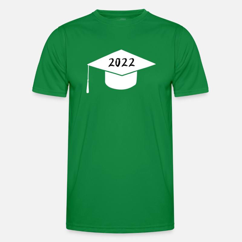 Absolventenhut für Bachelor oder Master Männer Funktions-T-Shirt