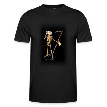 La bière - ça vaut toujours la peine d’essayer ;-) - T-shirt sport Homme - noir - Devant - AI Model Male 178 dark (178cm)
