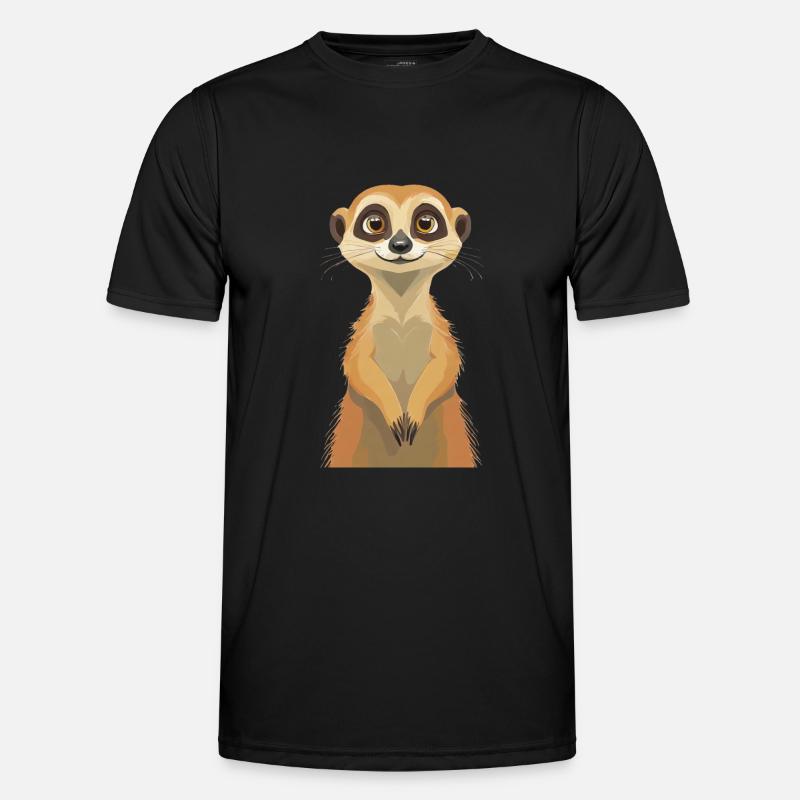 Erdmännchen Männer Funktions-T-Shirt