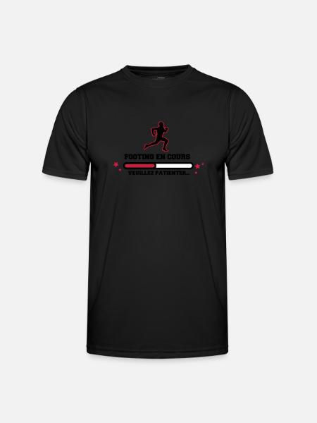 FOOTING EN COURS - T-shirt sport Homme - noir