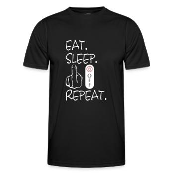 Fuck Off, Fucking, Fuck You, Fuck - Männer Funktions-T-Shirt - Schwarz - Vorne - AI Model Male 178 dark (178cm)