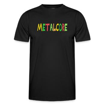 Metalcore Niedliche Farben Sarkastischer Metal - Männer Funktions-T-Shirt - Schwarz - Vorne - AI Model Male 178 dark (178cm)