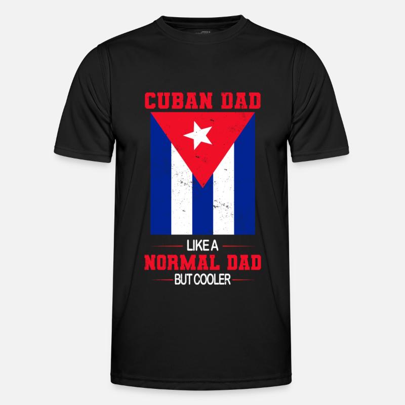 Cuba Father's Day Cubans - Men's Functional T-Shirt - black