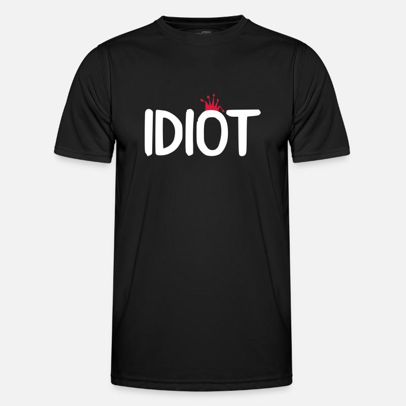 idiot krone Männer Funktions-T-Shirt