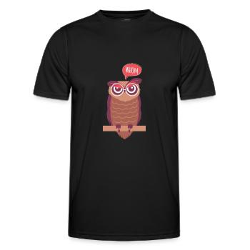 Englischlehrer Englischlehrerin Grammatik Eule - Männer Funktions-T-Shirt - Schwarz - Vorne - AI Model Male 178 dark (178cm)