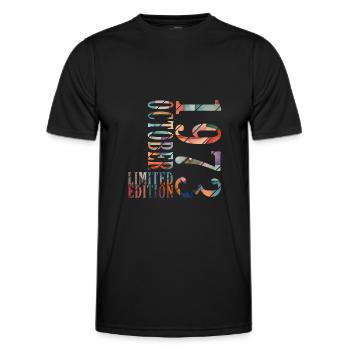 october 1973 anniversary october 1973 october - Men's Functional T-Shirt - black - Front - AI Model Male 178 dark (178cm)