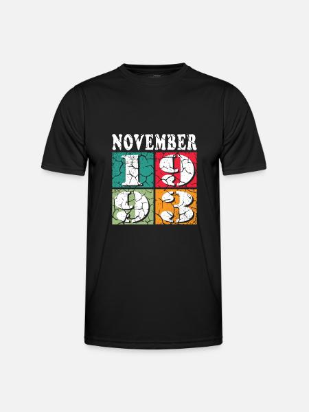 november 1993 Jahrestag november 1993 november - Männer Funktions-T-Shirt - Schwarz