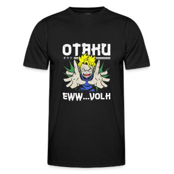 Otaku Manga Japonais Anime Japon Cadeau - T-shirt sport Homme - noir - Devant - AI Model Male 178 dark (178cm)