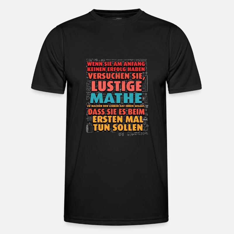 Mathe Mathematik Lehrer Rechner Männer Funktions-T-Shirt