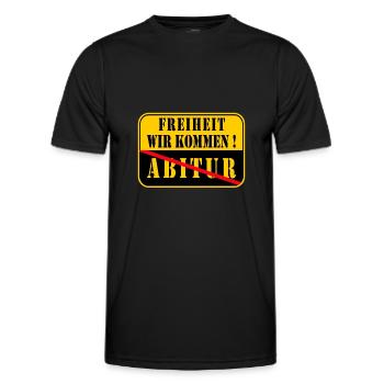 Abitur Abschluss - Männer Funktions-T-Shirt - Schwarz - Vorne - AI Model Male 178 dark (178cm)