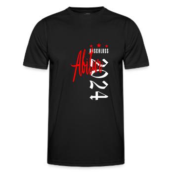Abitur 2024 - Männer Funktions-T-Shirt - Schwarz - Vorne - AI Model Male 178 dark (178cm)