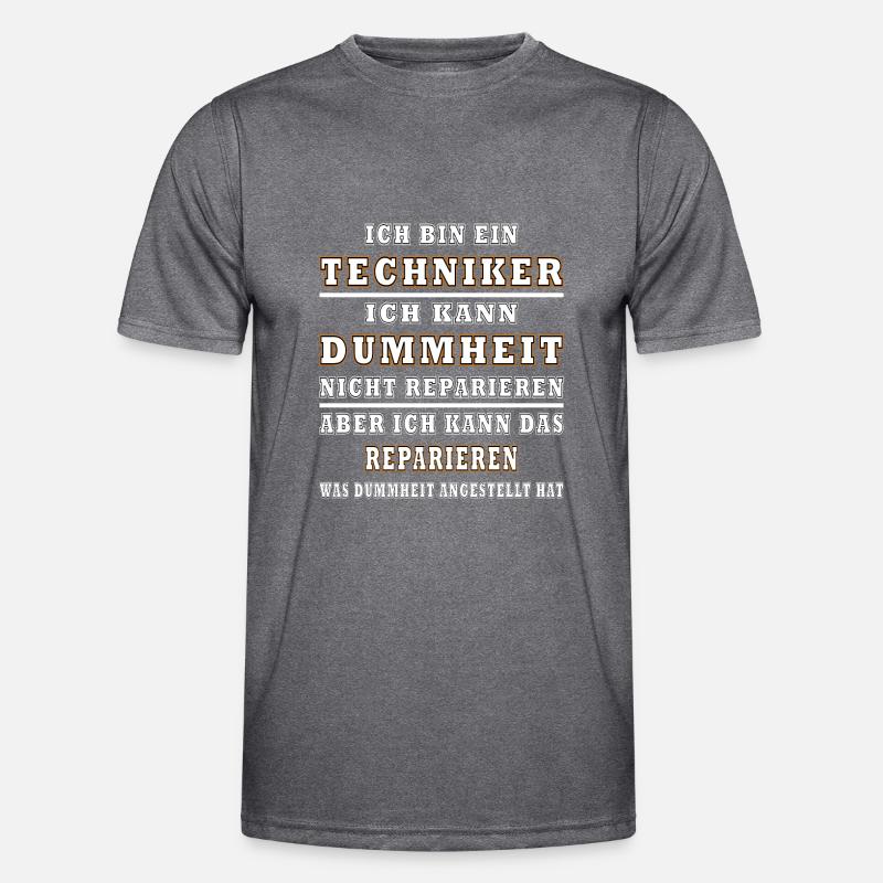 Techniker Dummheit Humor Handwerker Männer Funktions-T-Shirt