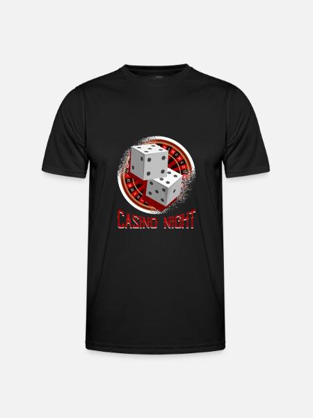 Roulette Casino Logo - T-shirt sport Homme - noir