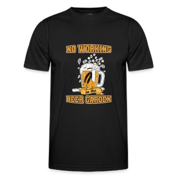 bière bière jardin de bière festival de la bière chope de bière - T-shirt sport Homme - noir - Devant - AI Model Male 178 dark (178cm)