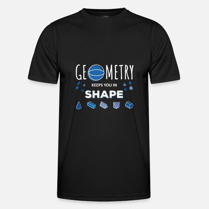 Geometry Saying - Men's Functional T-Shirt - black