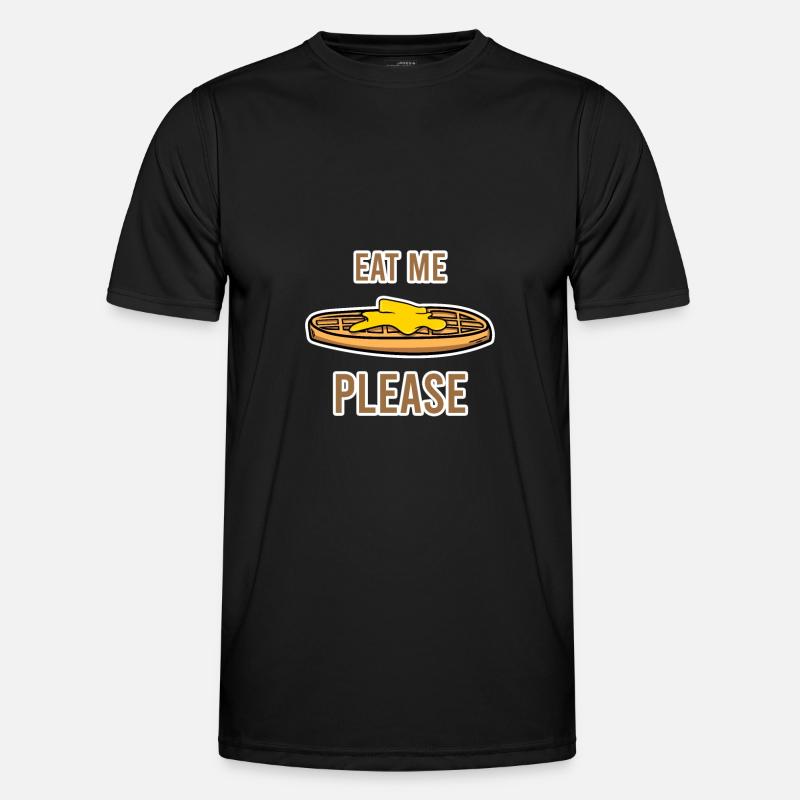 Waffle Candy - Men's Functional T-Shirt - black