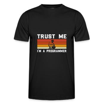 Débogage Programmeur Informatique Informatique Nerd - T-shirt sport Homme - noir - Devant - AI Model Male 178 dark (178cm)