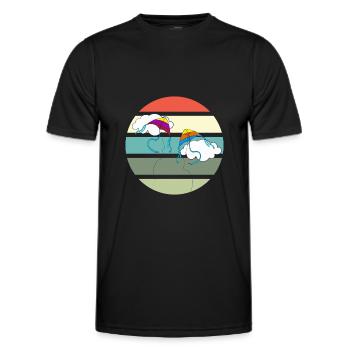 Kite Flying Saying Kite Flying Gift - Men's Functional T-Shirt - black - Front - AI Model Male 178 dark (178cm)