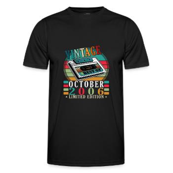 2006 October 2006 Jubilee October 2006 - Men's Functional T-Shirt - black - Front - AI Model Male 178 dark (178cm)
