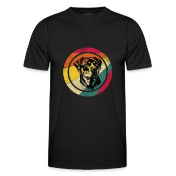 ROTTWEILER - T-shirt sport Homme - noir - Devant - AI Model Male 178 dark (178cm)