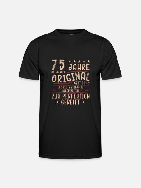 75e anniversaire - T-shirt sport Homme - noir