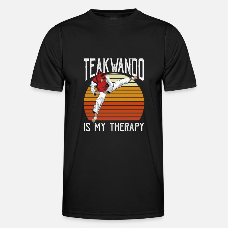 Therapy Taekwondo - Men's Functional T-Shirt - black