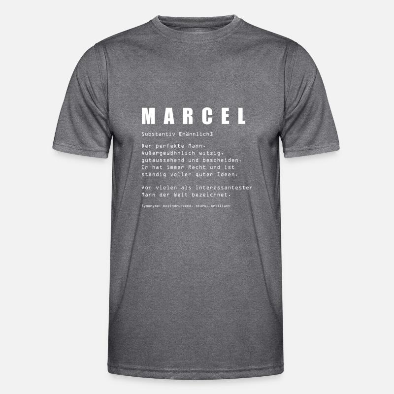 Marcel Name Design Männer Funktions-T-Shirt