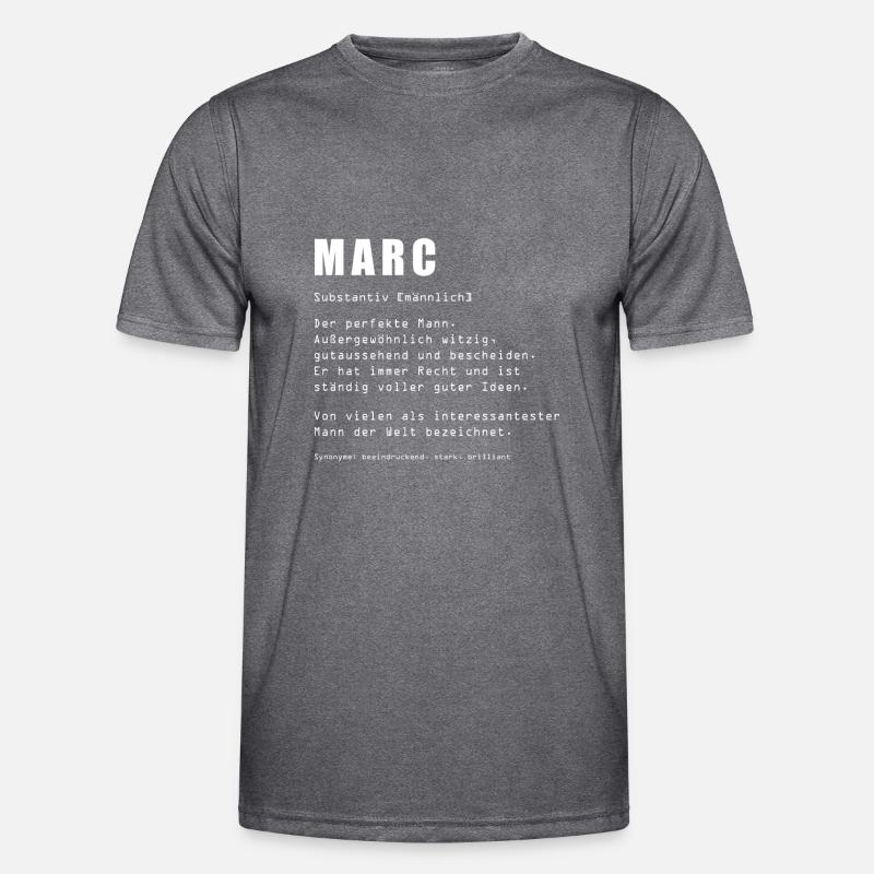 Marc Name Geschenkidee Marc Geschenk Vorname Männer Funktions-T-Shirt